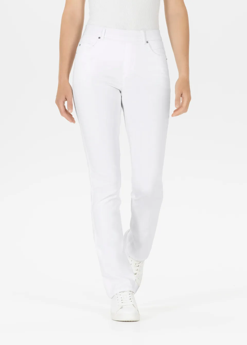 Stehmann Melli Jeans Power Stretch Colour Denim weiß