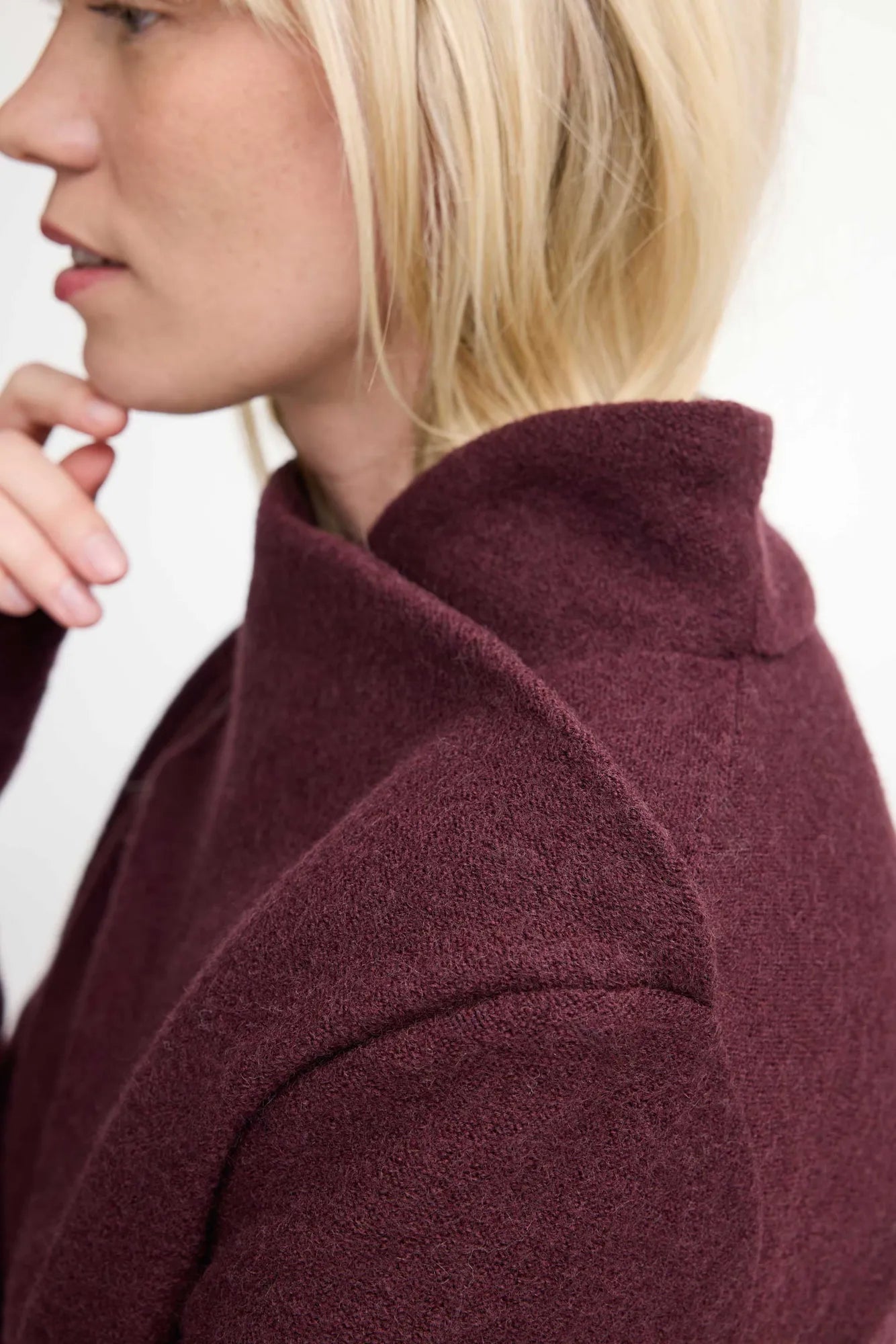 Ivanhoe GY Elsabo Wollpullover Damen Ruby Wine S 450g
