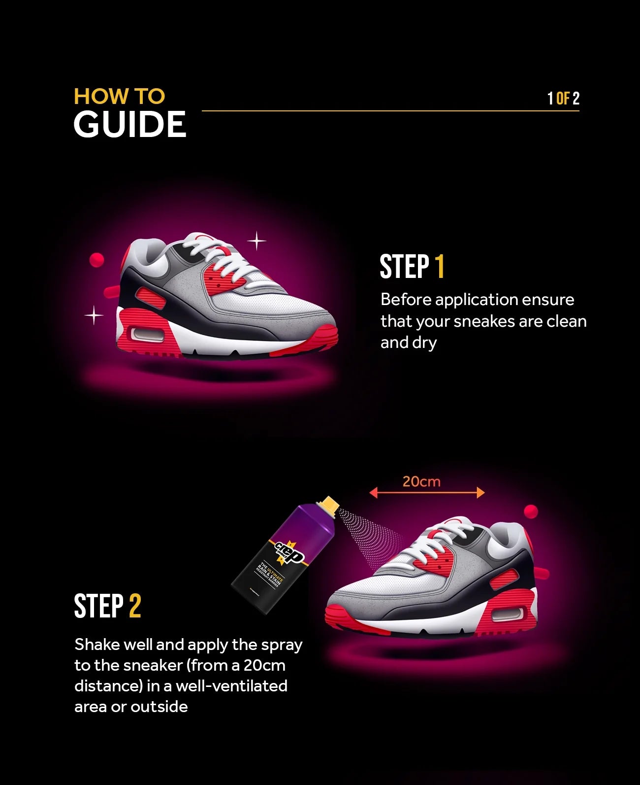 Crep Protect Spray Sneaker-Schutzspray 200 ml wasserabweisend