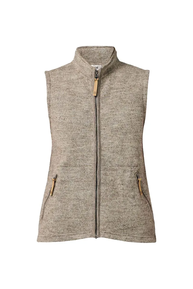 Ivanhoe NLS Coco Vest Weste Latte 38 Wolle ungefärbt