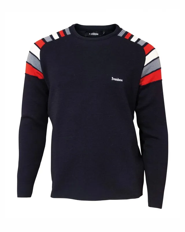 Ivanhoe Retro Duffy Pullover navy XS 100% Wolle