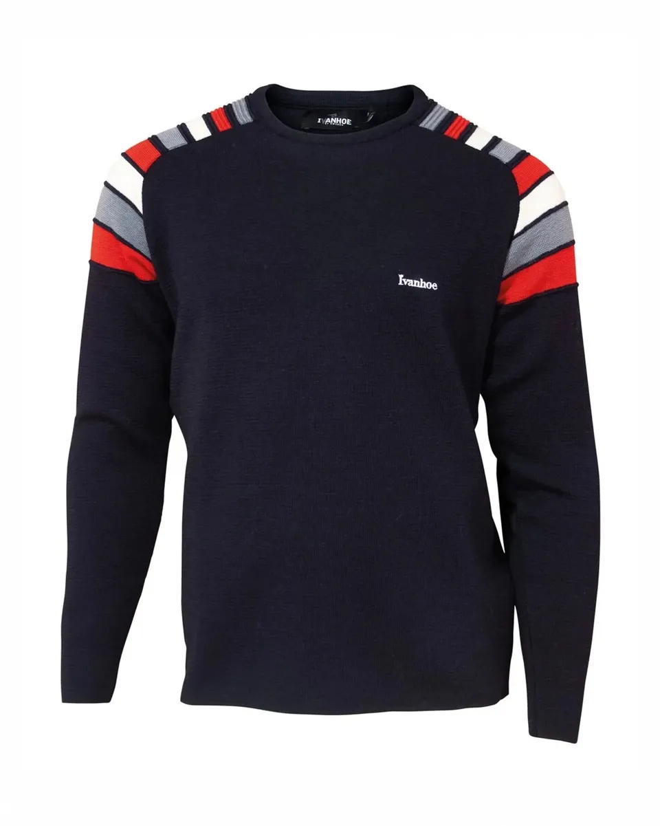 Ivanhoe Retro Duffy Pullover navy XS 100% Wolle