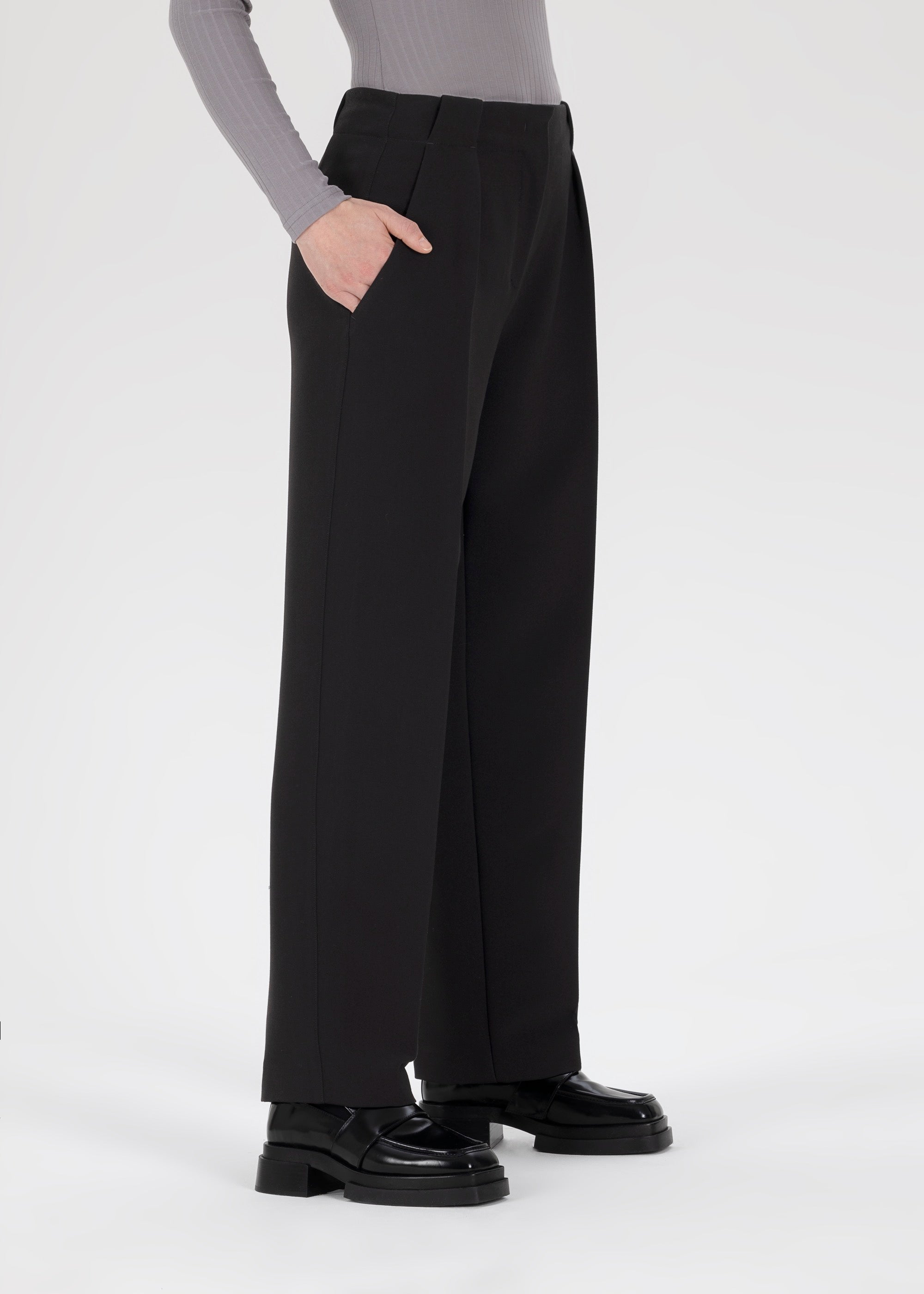 Stehmann Relaxed Fit Juls Hose schwarz Bi-Stretch