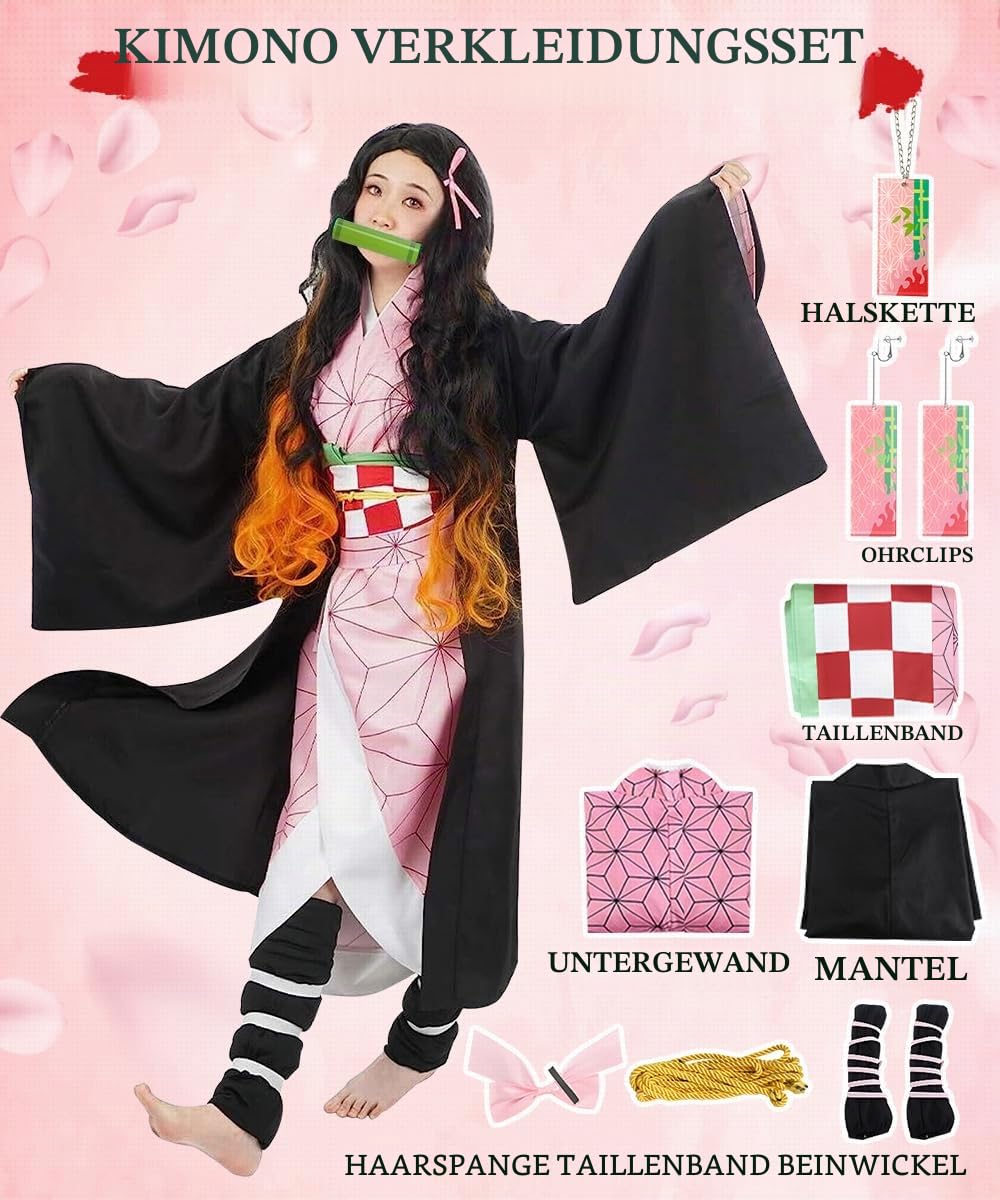 YYDSXK Anime Kimono Cosplay Kostüm Japan Set