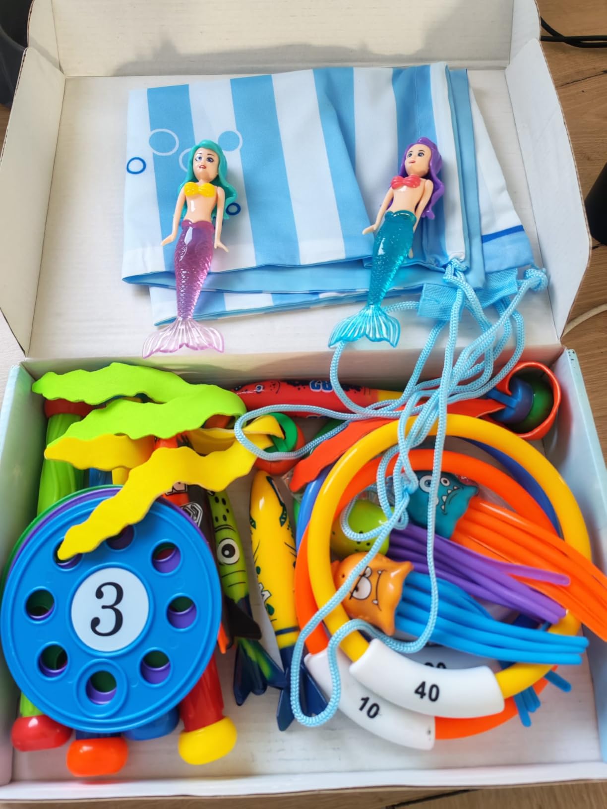 YYDSXK Dive Toys Tauchspielzeug Kinder 33 Teile mit Box