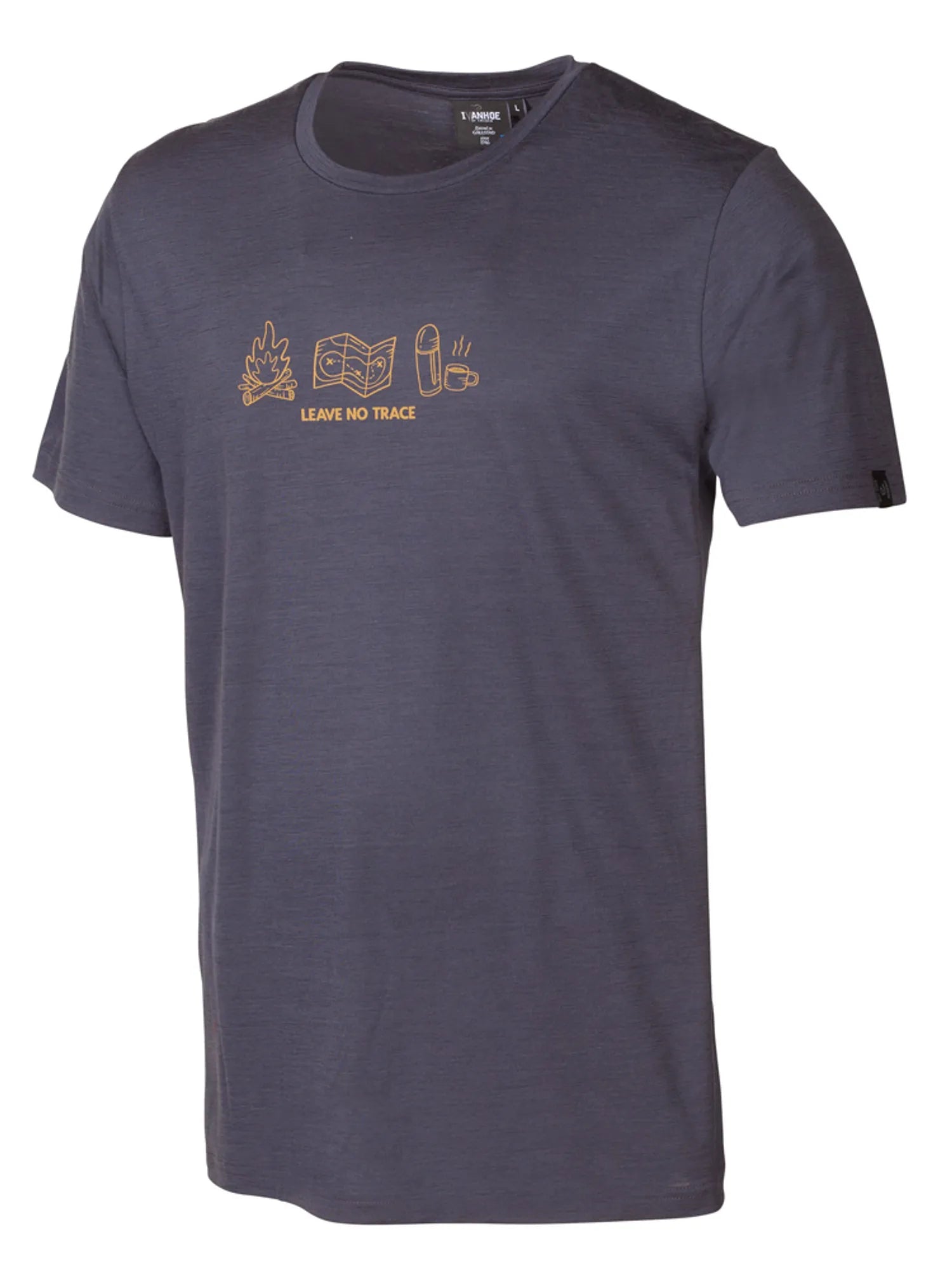 Ivanhoe Ceasar Adventure T-Shirt Herren S Steelblue Merino