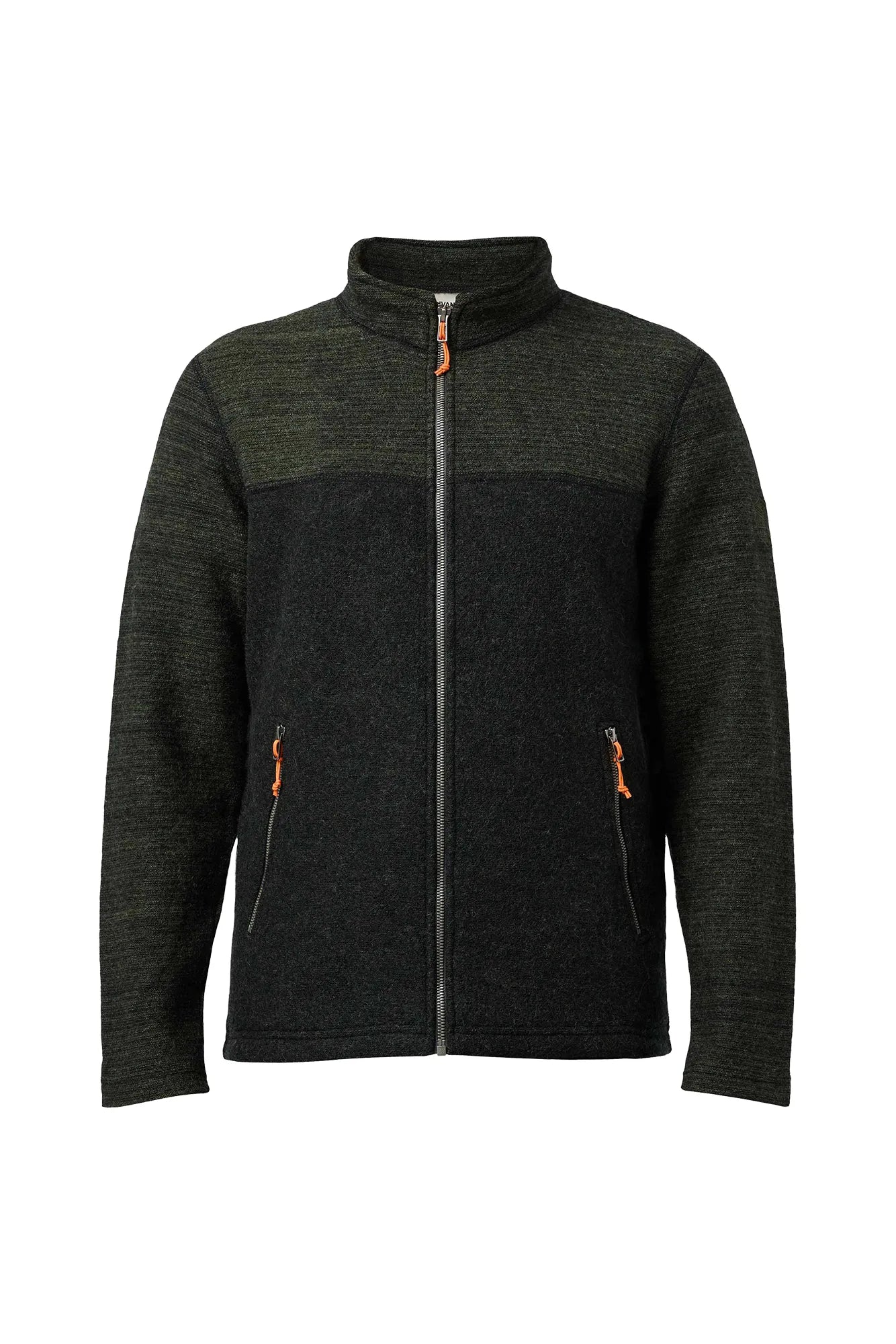 Ivanhoe Jon Full Zip Wolljacke Scarab Gr. M Melange