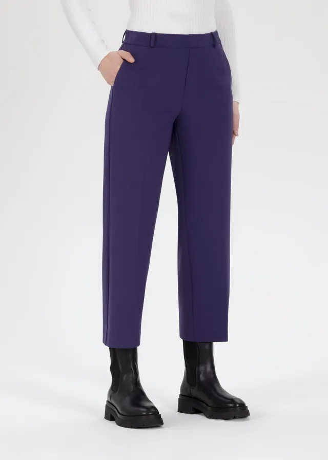 Stehmann Fenja Culotte Jersey dark violet Bügelfalte