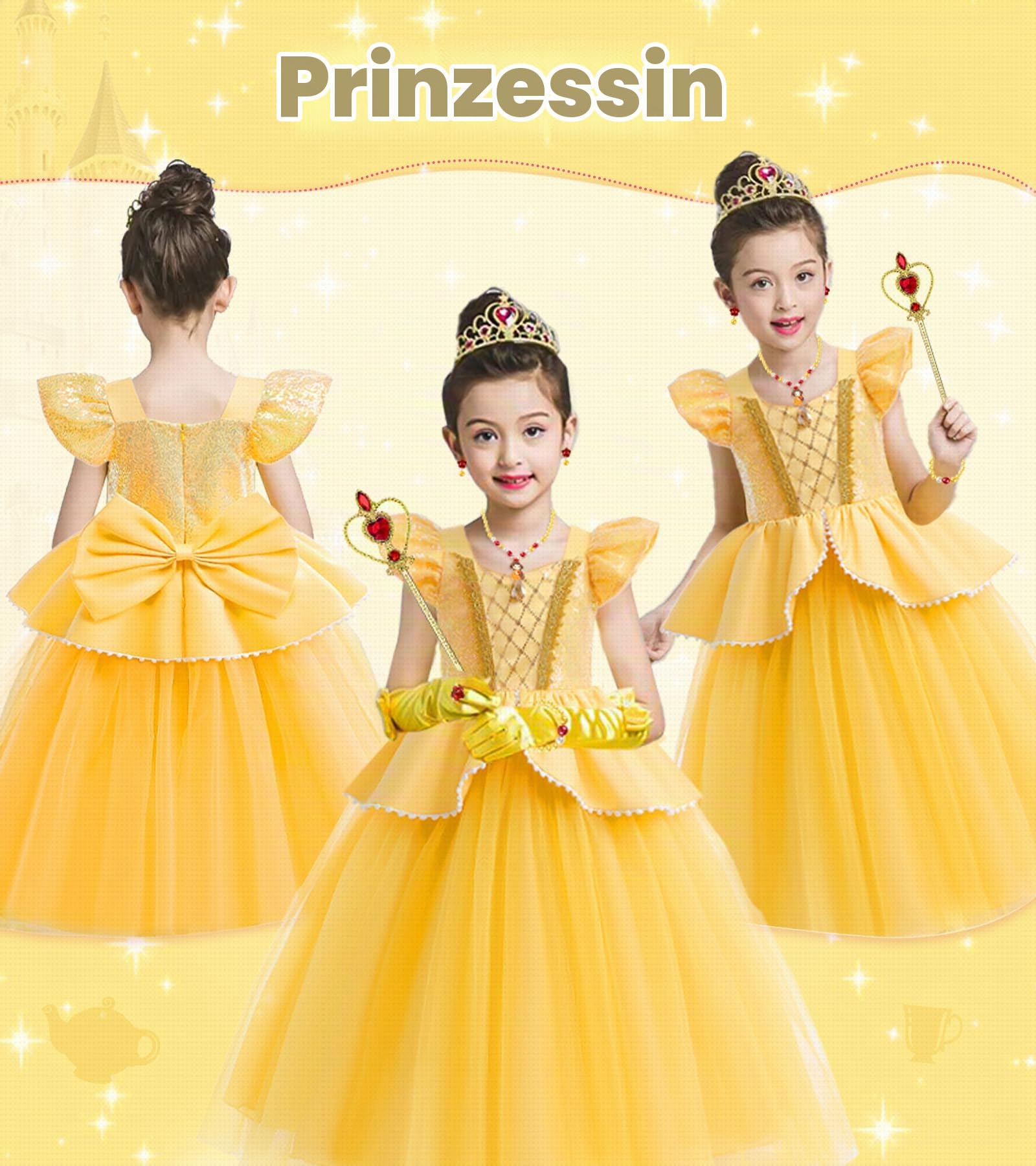 YYDSXK Belle Prinzessin Kleid 110 Style 2 Set