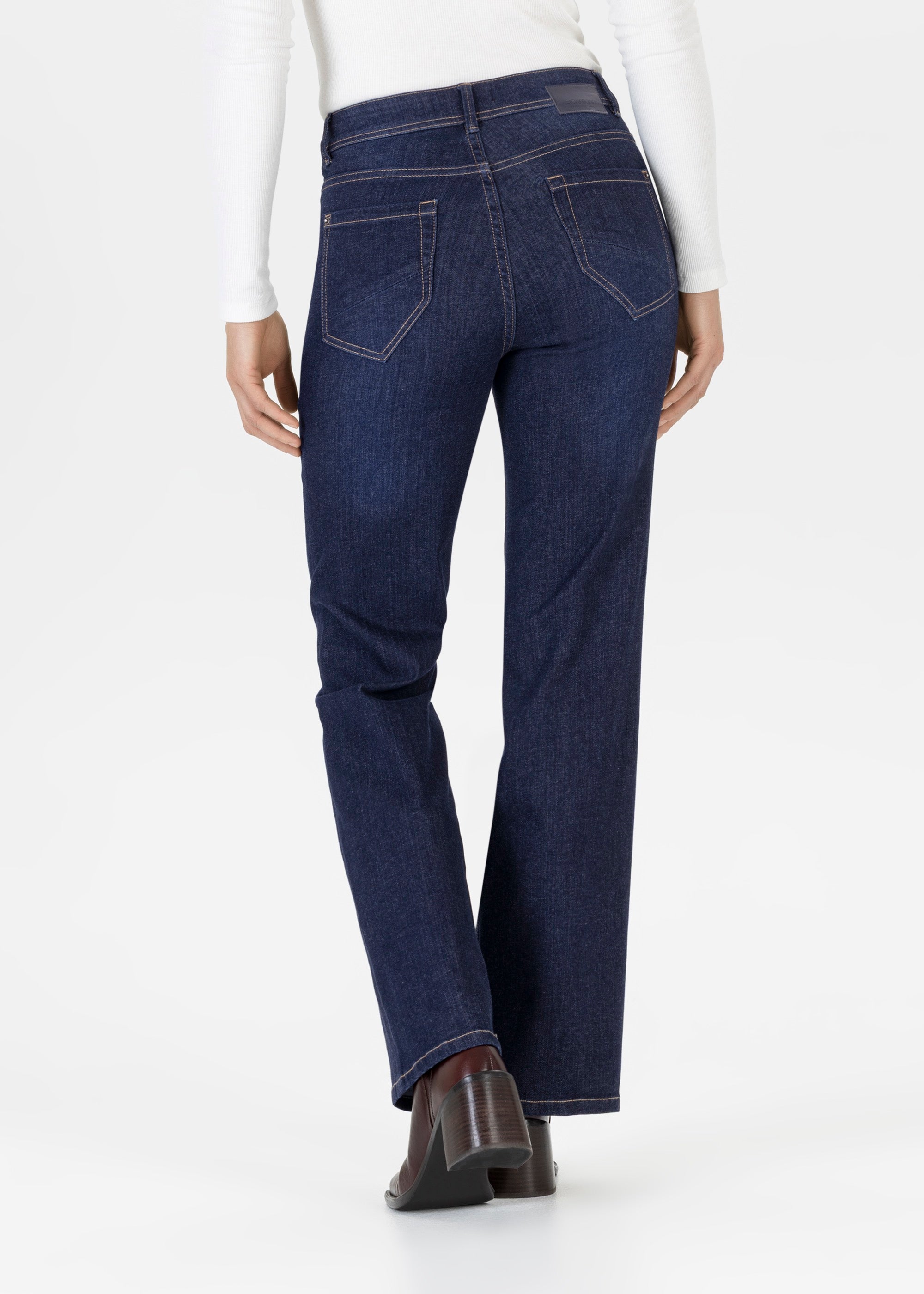 Stehmann Relaxed Fit Mellina Flared Jeans dark eclipse