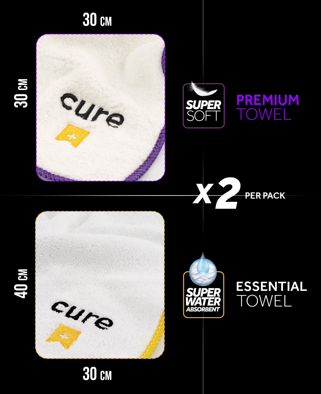 Crep Protect Towel Mikrofasertuch Sneaker 2 Stück