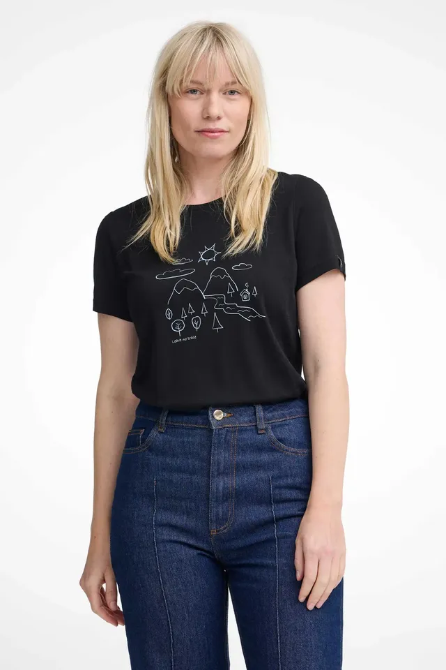 Ivanhoe Cilla Merino T-Shirt Black 160g/m² Damen