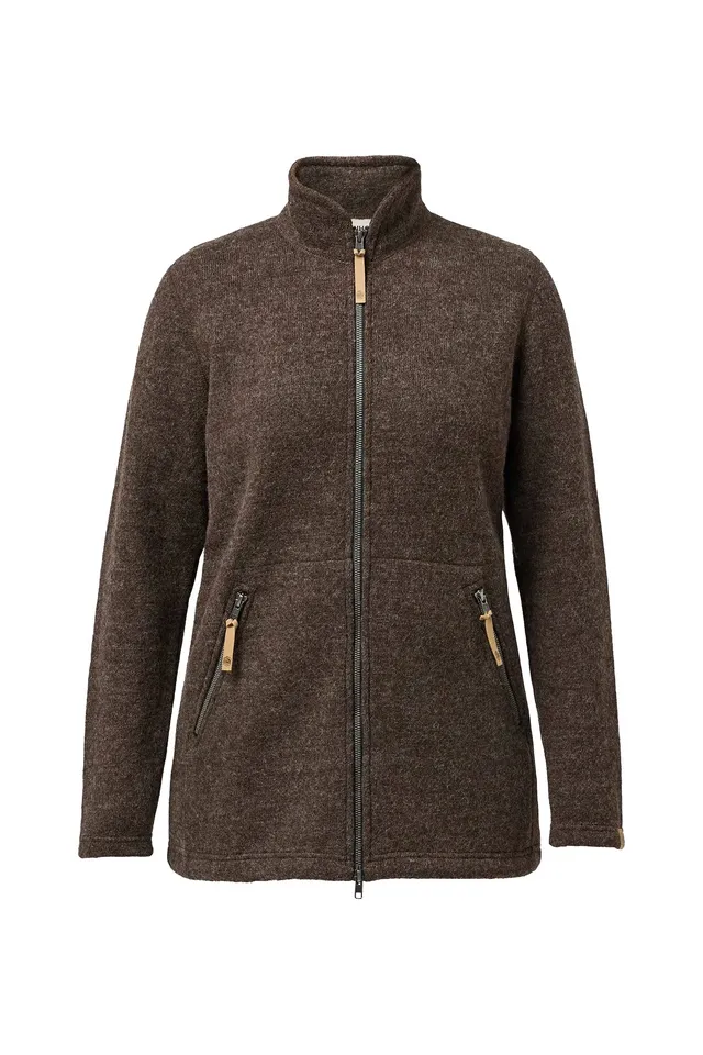 Ivanhoe NLS Twig Long Wollpullover Chocolate Gr. 40 Filzwolle