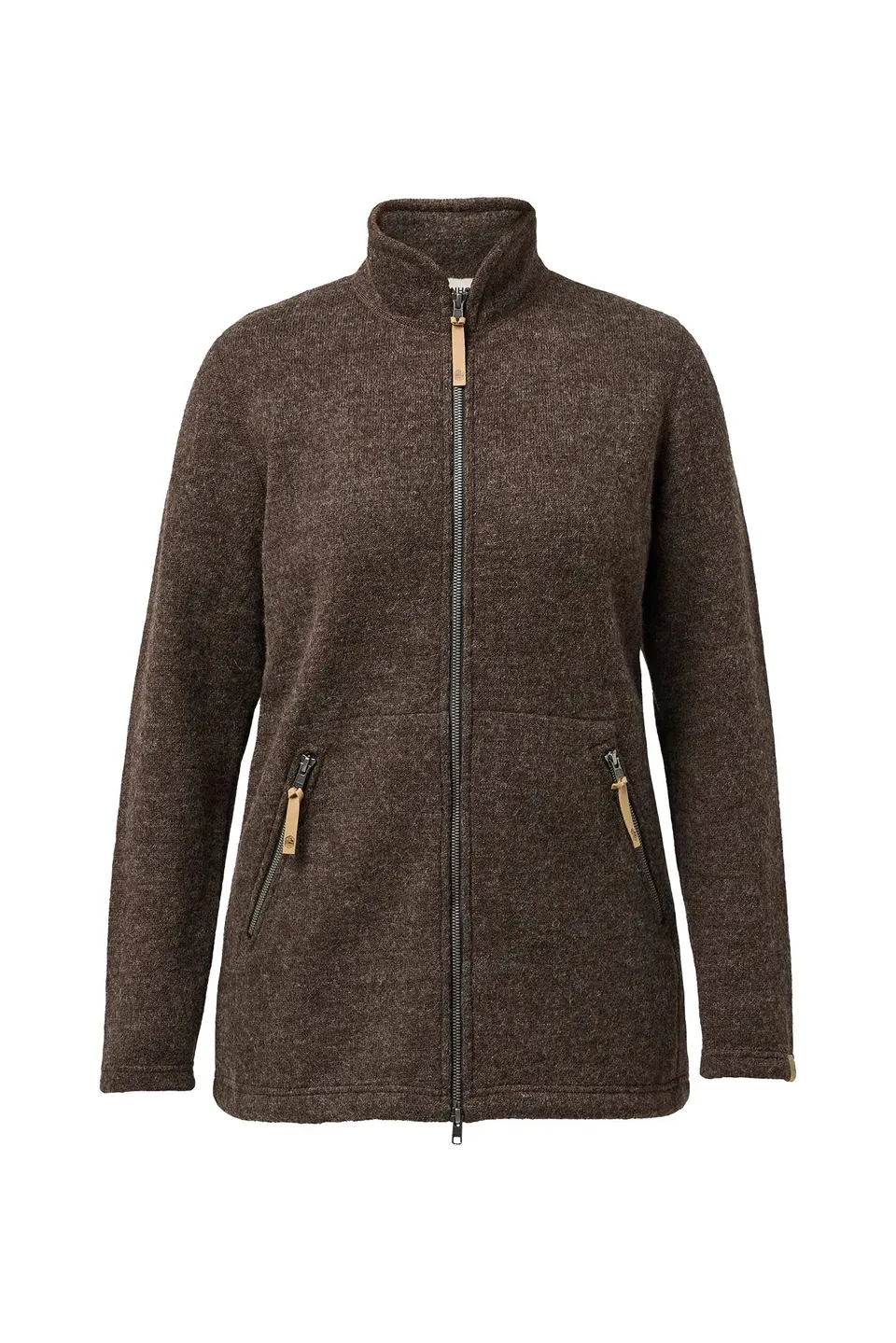 Ivanhoe NLS Twig Long Wollpullover Chocolate Gr. 40 Filzwolle