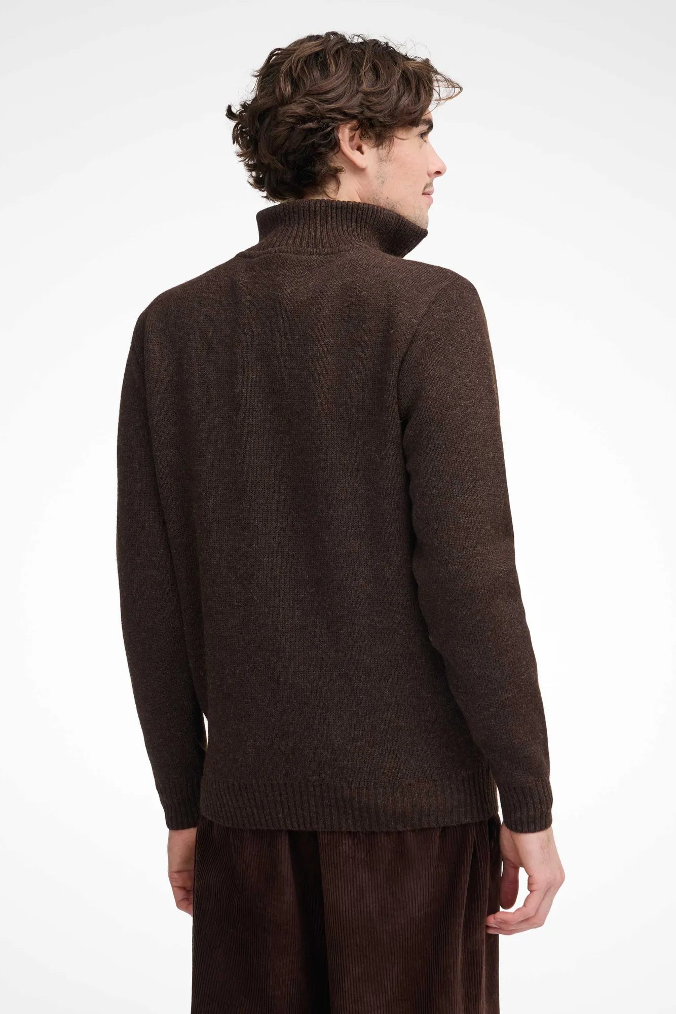 Ivanhoe NLS Elm Halbzip Ulltröja Coffee Bean L