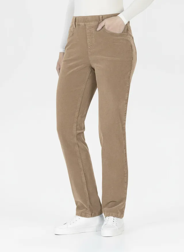 Stehmann Melli Relaxed Fit Hose Baby Corduroy dark camel