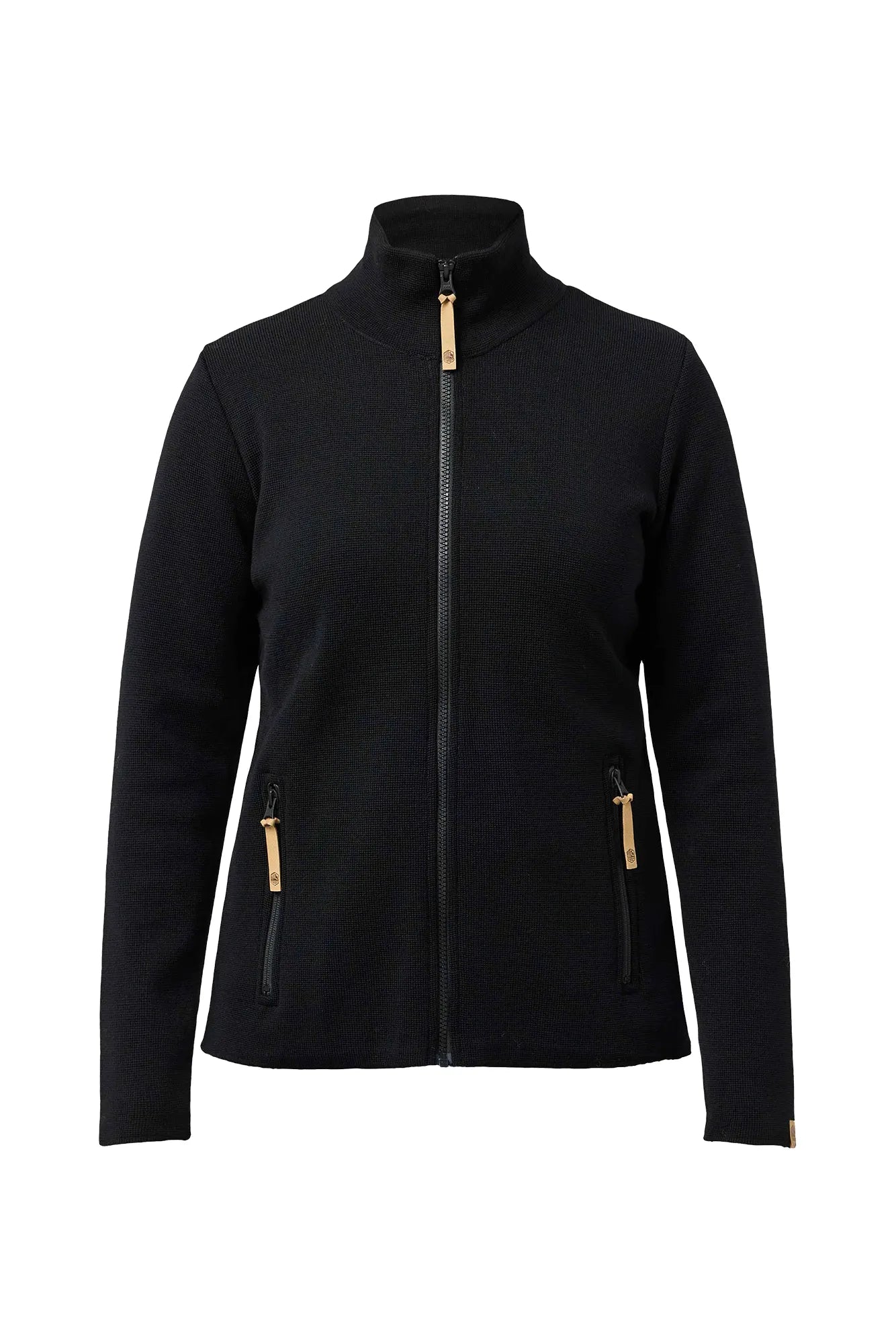 Ivanhoe Hanna Full Zip Strickjacke Schwarz 36 Merino