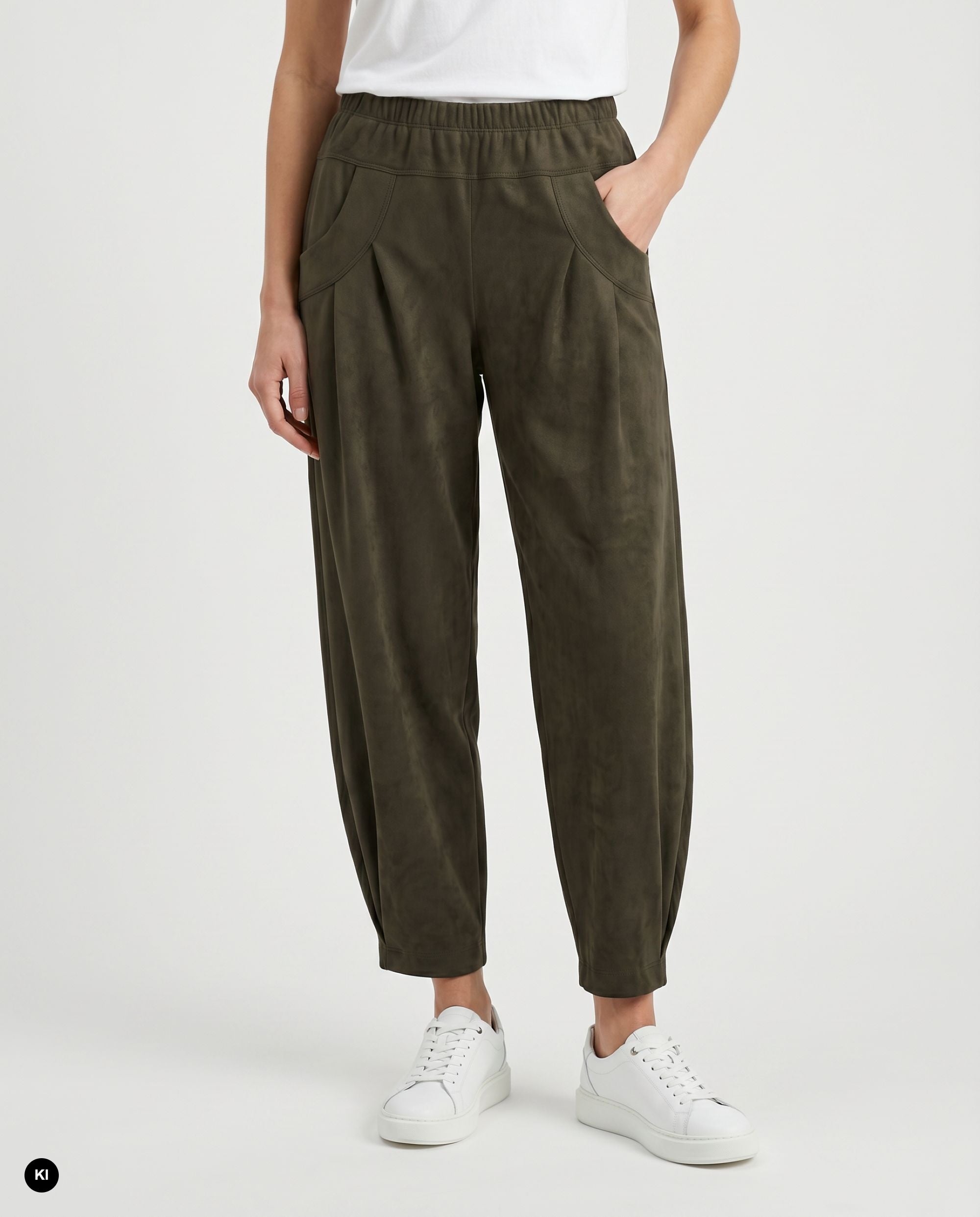 Stehmann O-Shape Rachell Hose oliv Vegan 6/8