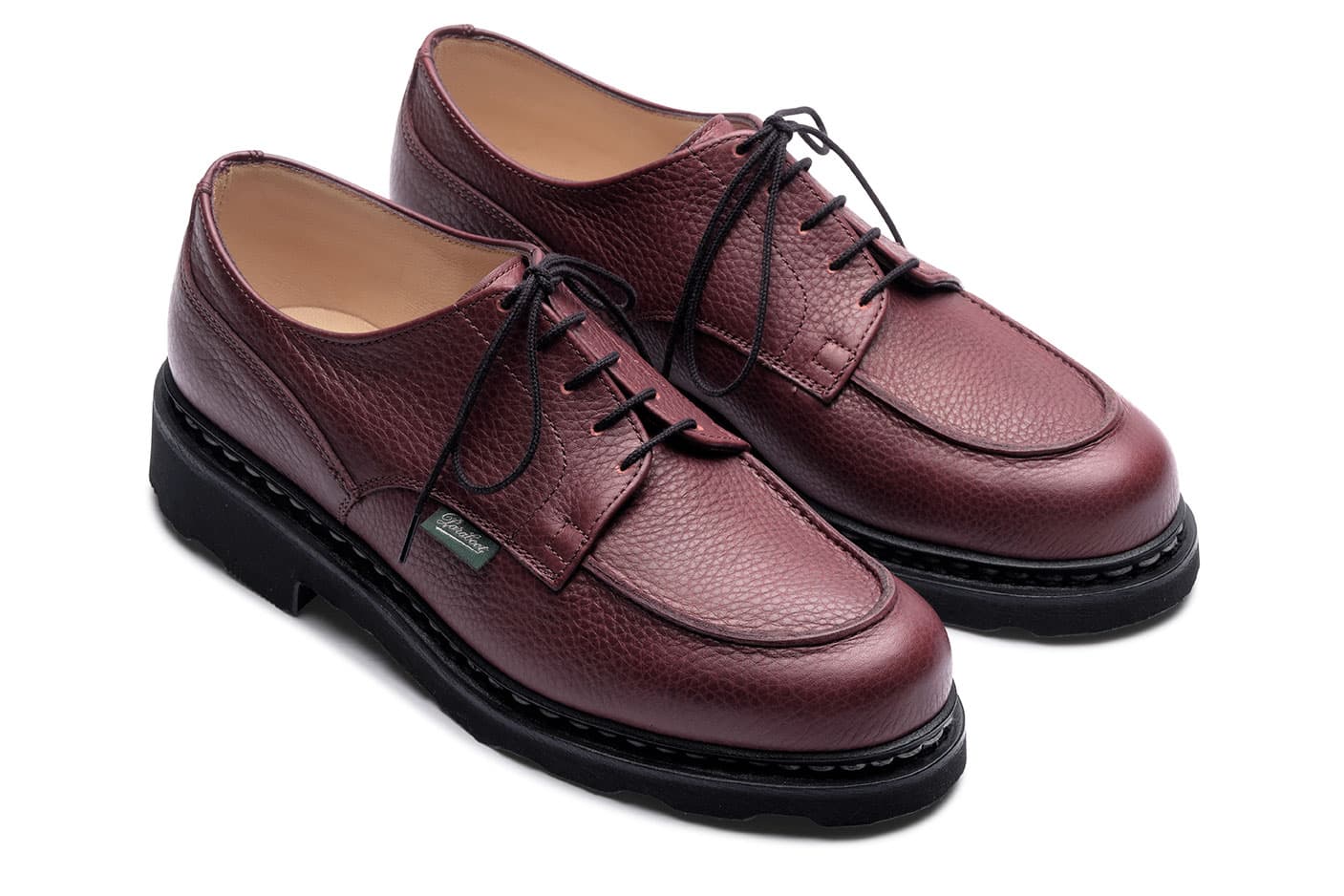 Paraboot Chambord Griff Derbys Foulonne Bordeaux Leder