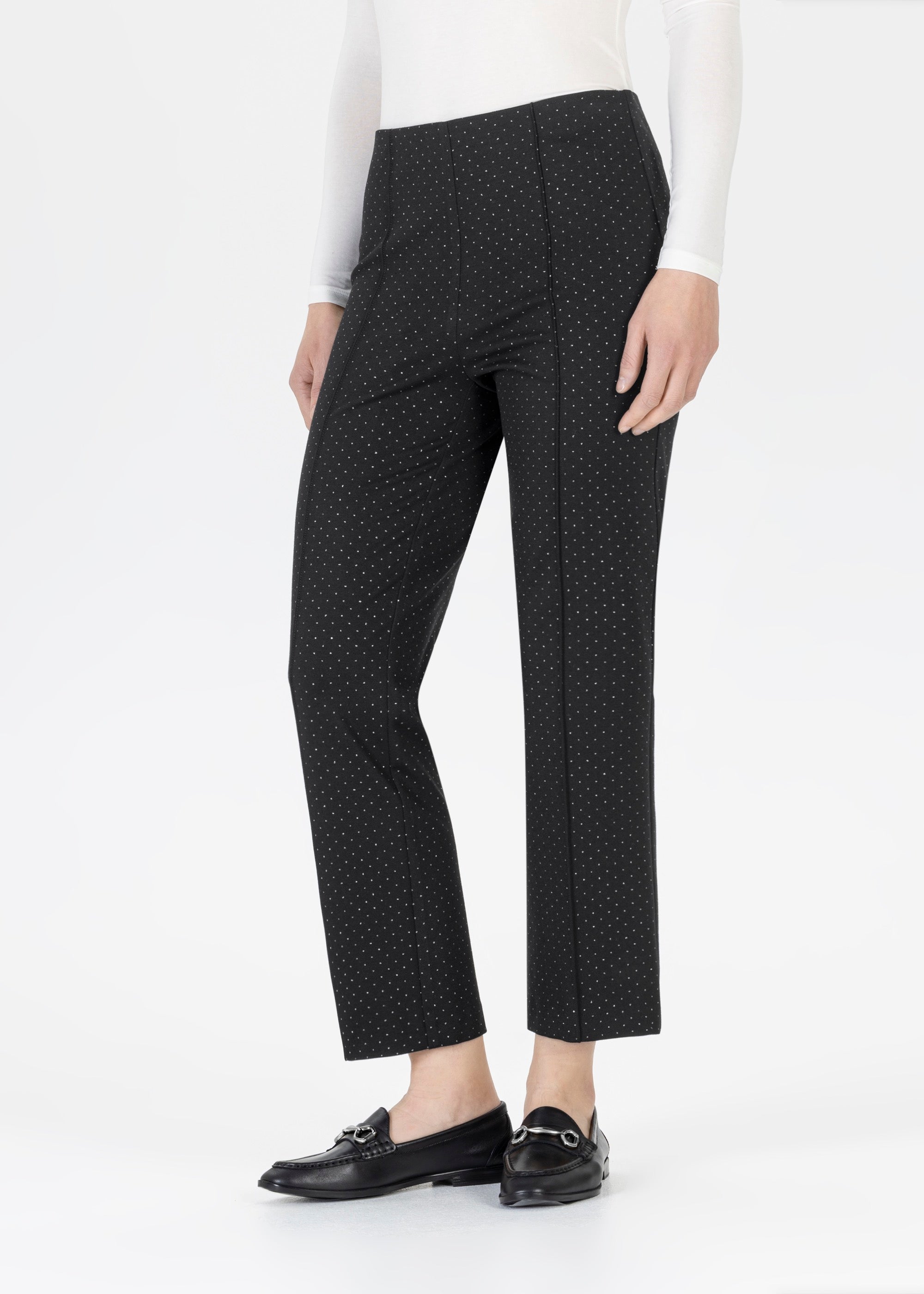 Stehmann Leni 7/8-Hose Glitter Dots schwarz