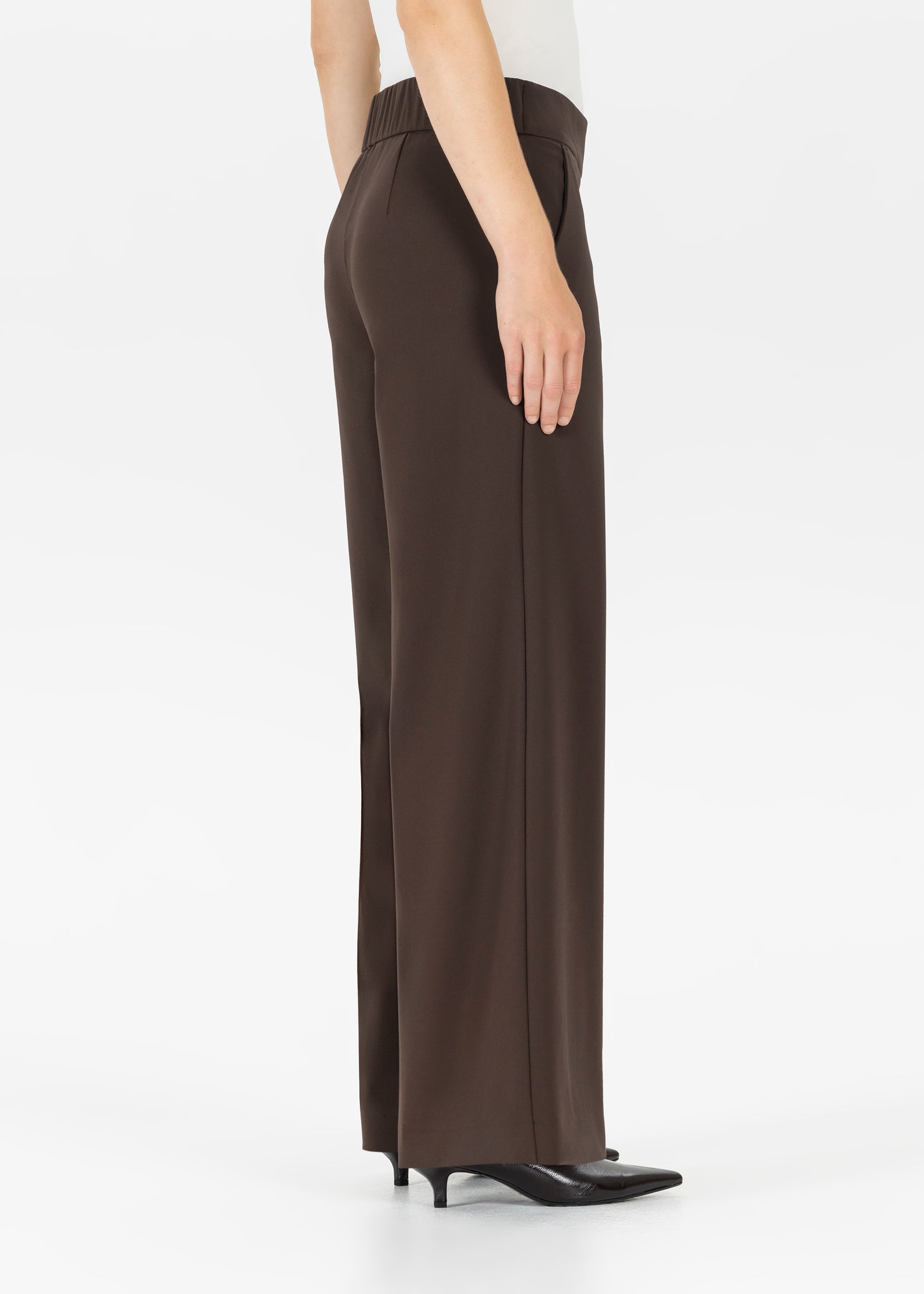 Stehmann Hamatit Weite Hose mocha Sommerjersey