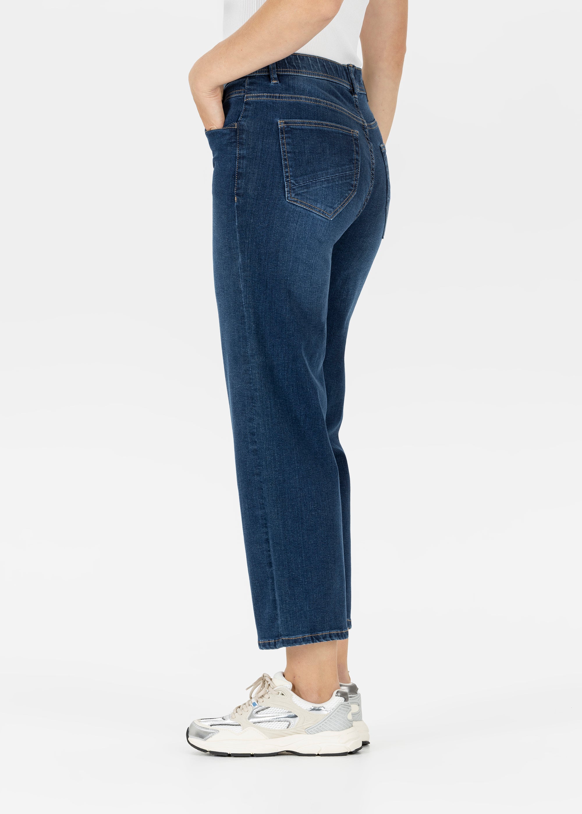 Stehmann Melli Culotte 6/8 fjord navy Powerstretch-Denim