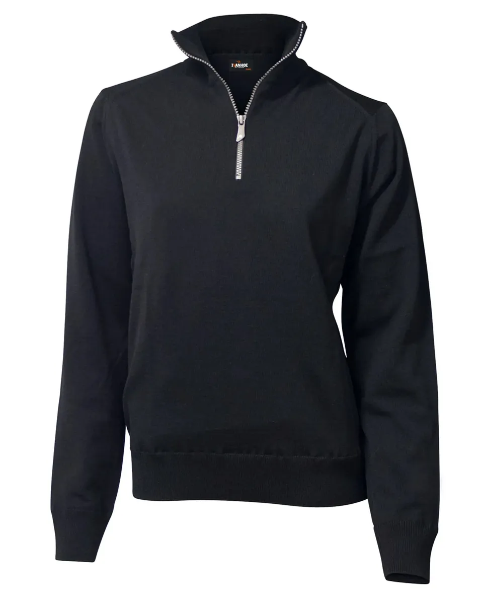 Ivanhoe Wilma Windbreaker Wolljacke Black Merino 280g