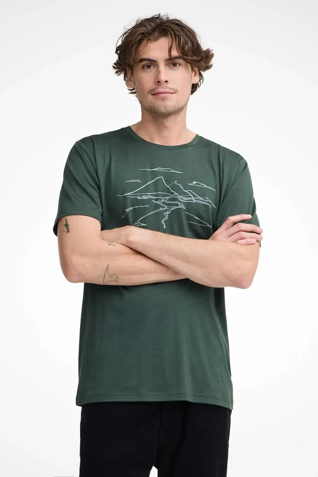 Ivanhoe UW Ceasar Mountain Merino T-Shirt Rifle Green