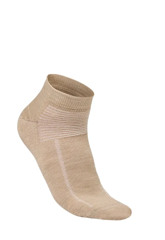 Ivanhoe Wool Sock Low Wollsocken Sand 35-46 Merino