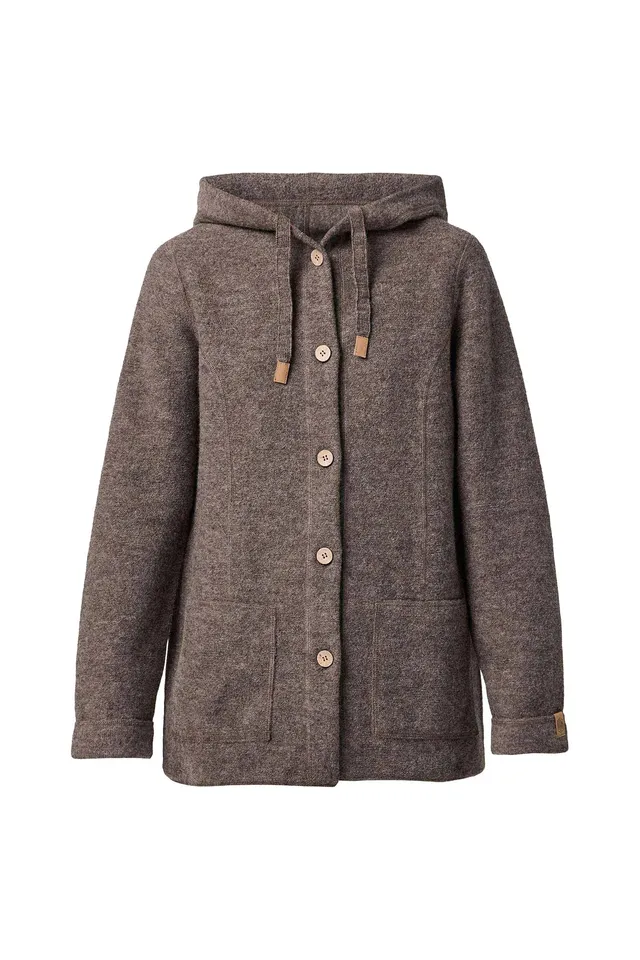 Ivanhoe Jackor NLS Dahlia Wolljacke Nutmeg ungefärbt