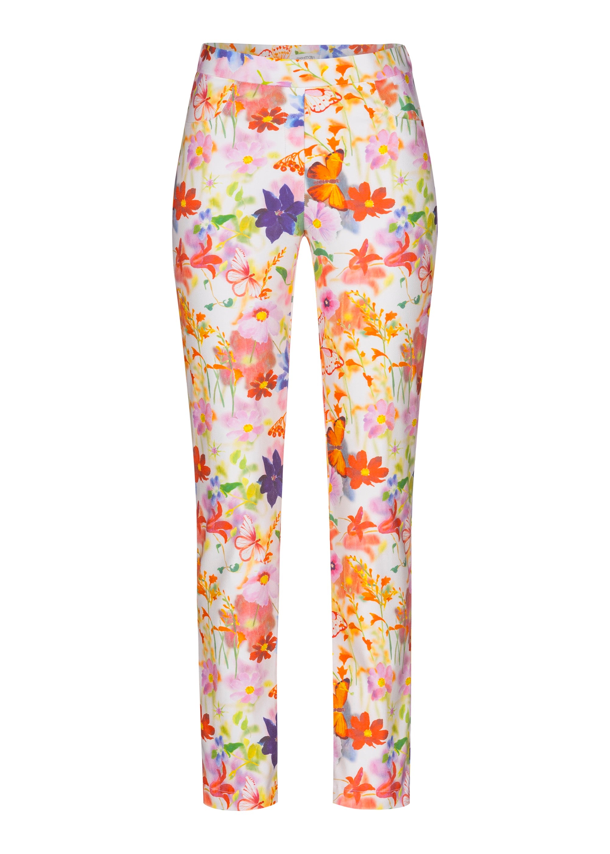 Stehmann Slim Fit Loli 7/8 Stretchhose papaya schmal