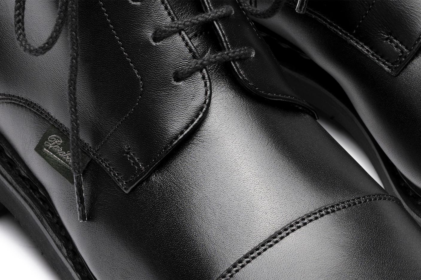 Paraboot Clamart Stiefelette Noire-Lisse Noir Glattleder