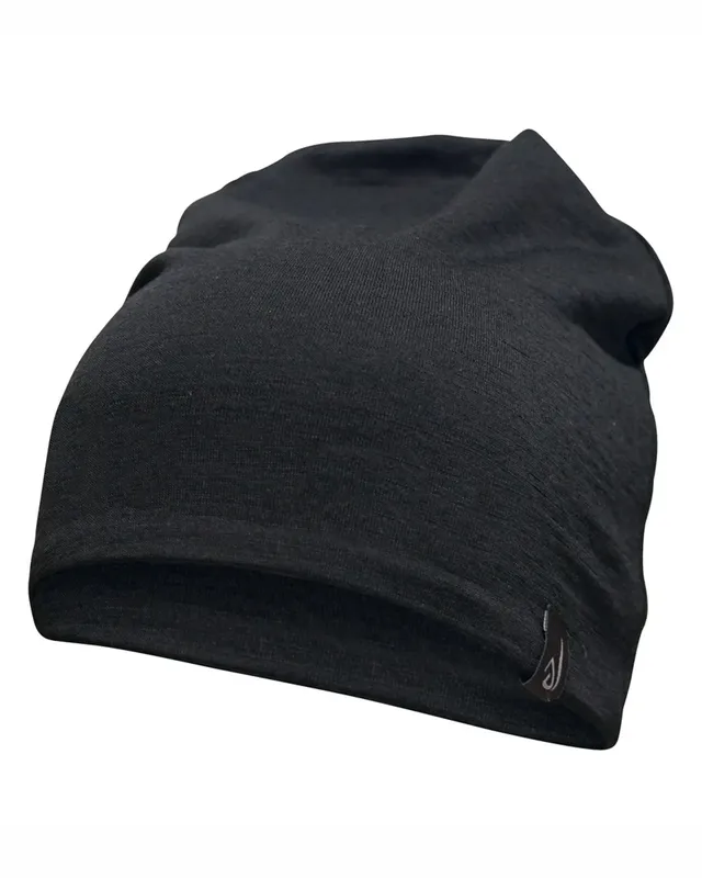 Ivanhoe Tunn Merinomütze Schwarz One Size 100% Wolle