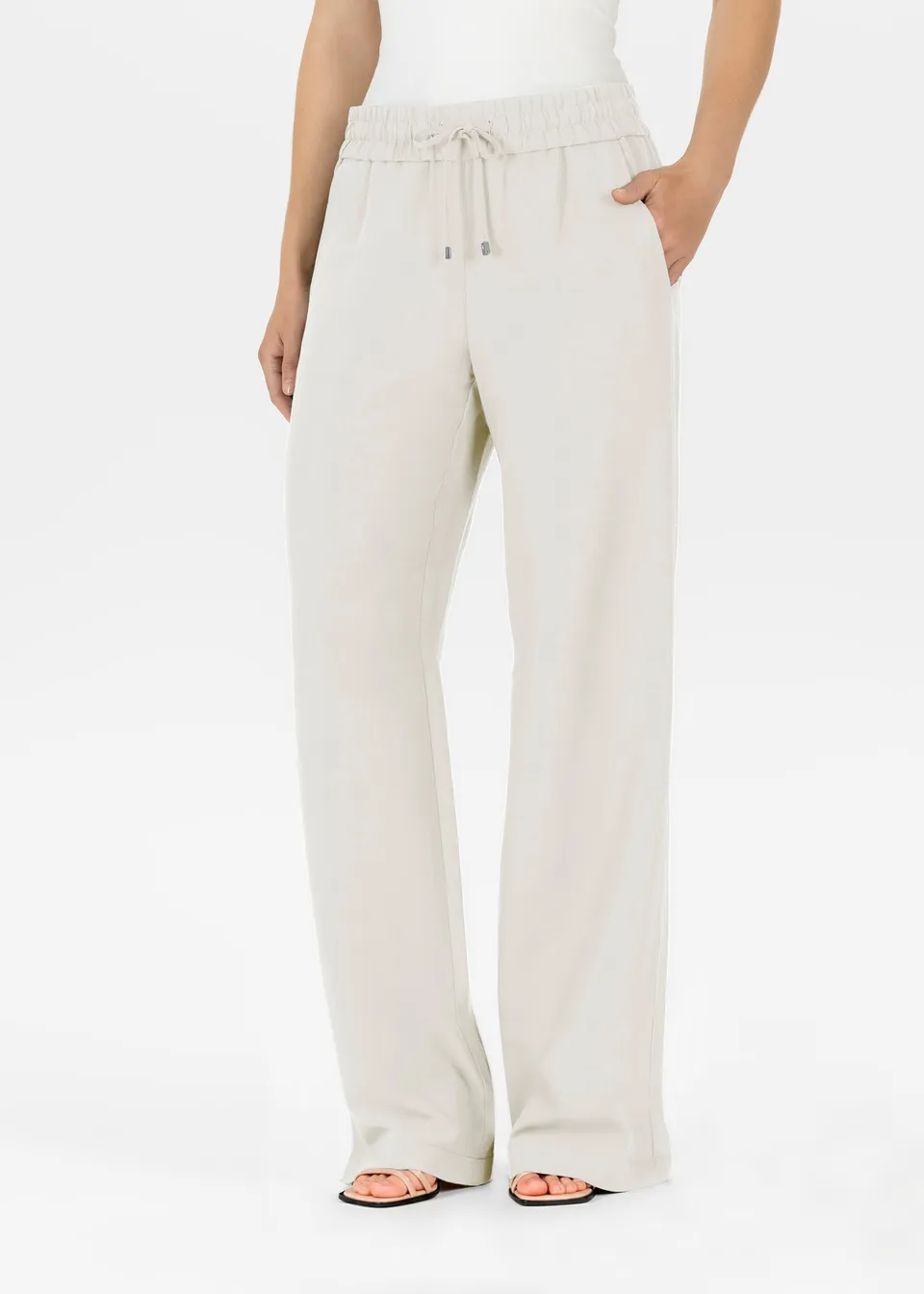 Stehmann Roma Culotte vanilla Wide-Leg Leinenmix