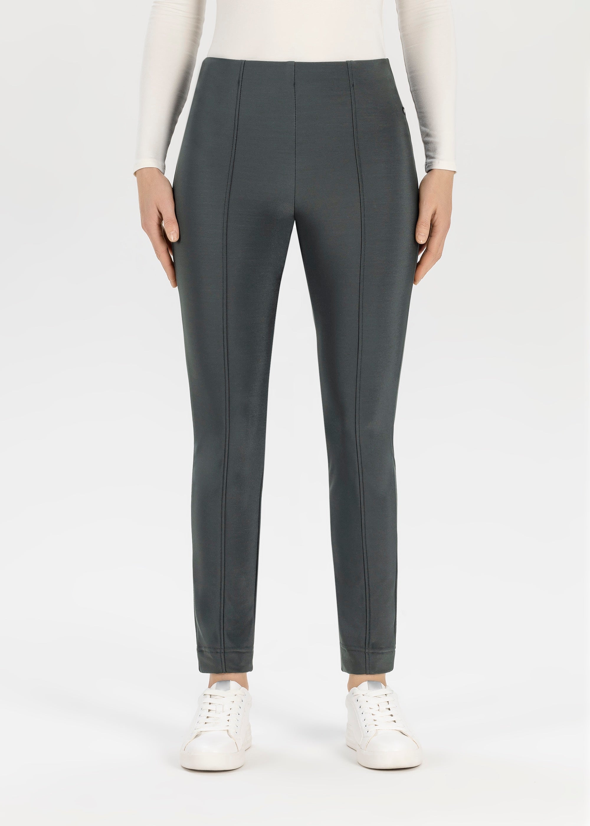 Stehmann Iselle Slim Fit Hose grün 7/8 Thermo
