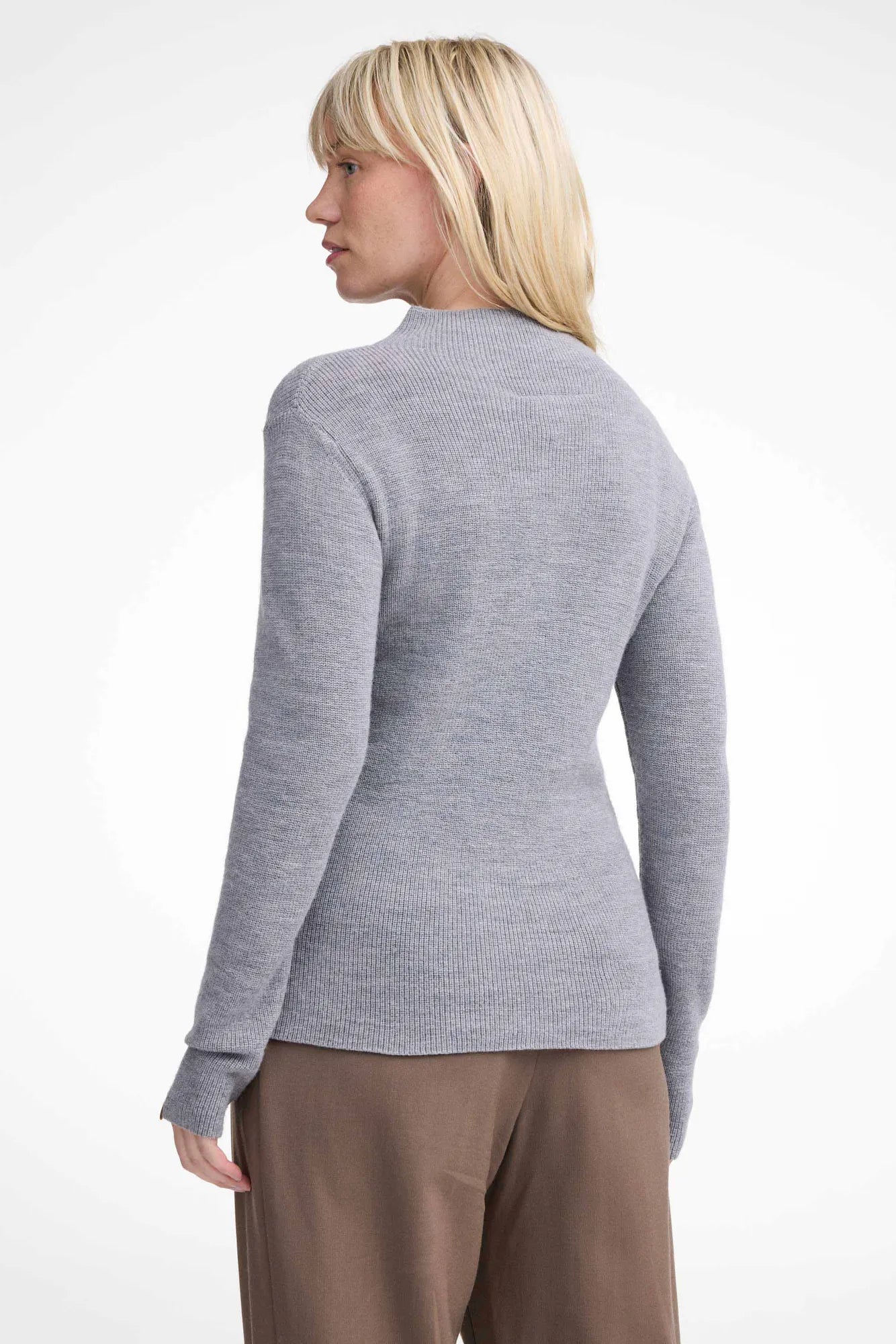 Ivanhoe Solberga II Pullover Grey Marl Gr.36 Merino