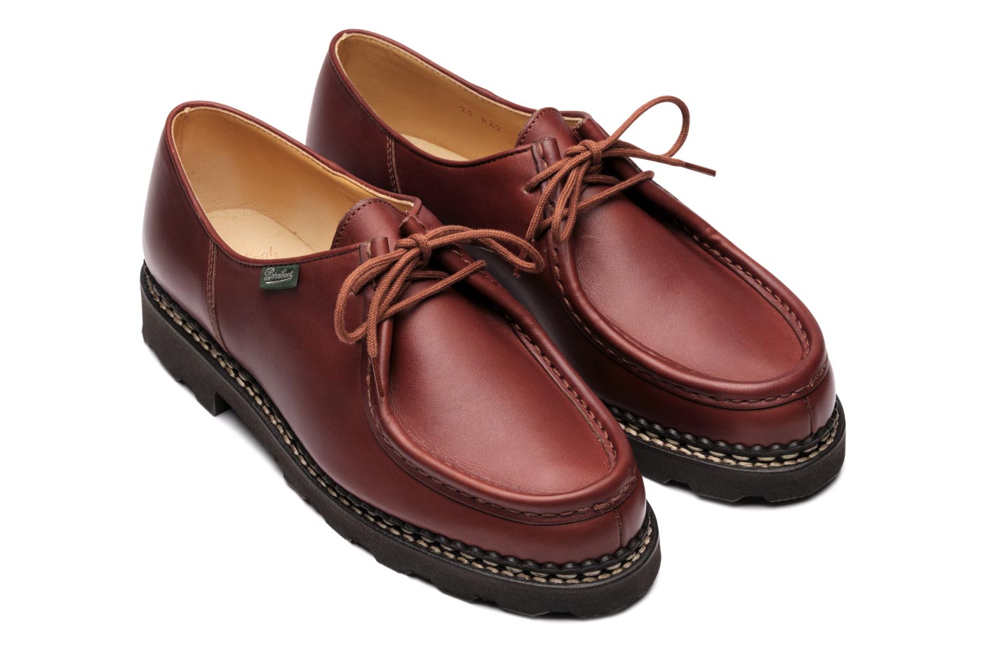 Paraboot Michael Marche II Derby Marron Lisse Braun