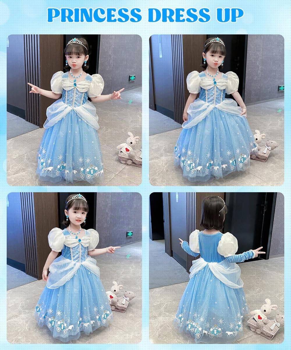 YYDSXK Cinderella Prinzessin Kleid 120 Set A