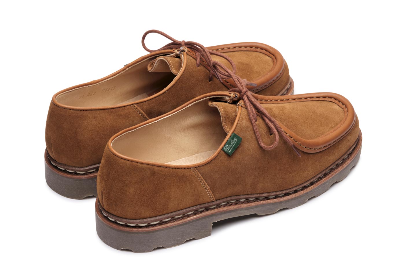 Paraboot Michael Marche Derby whisky Veloursleder