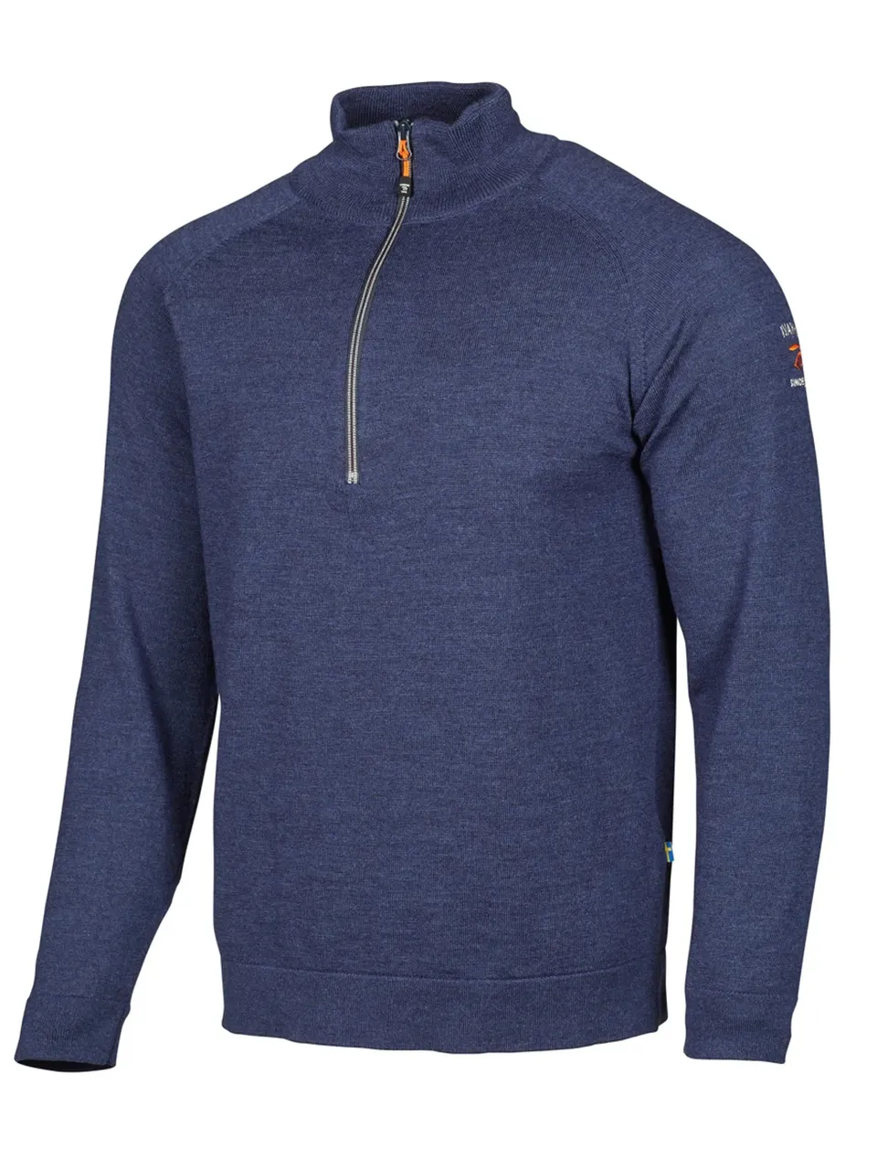Ivanhoe Jojje Half Zip Wollpullover Steelblue L Merino