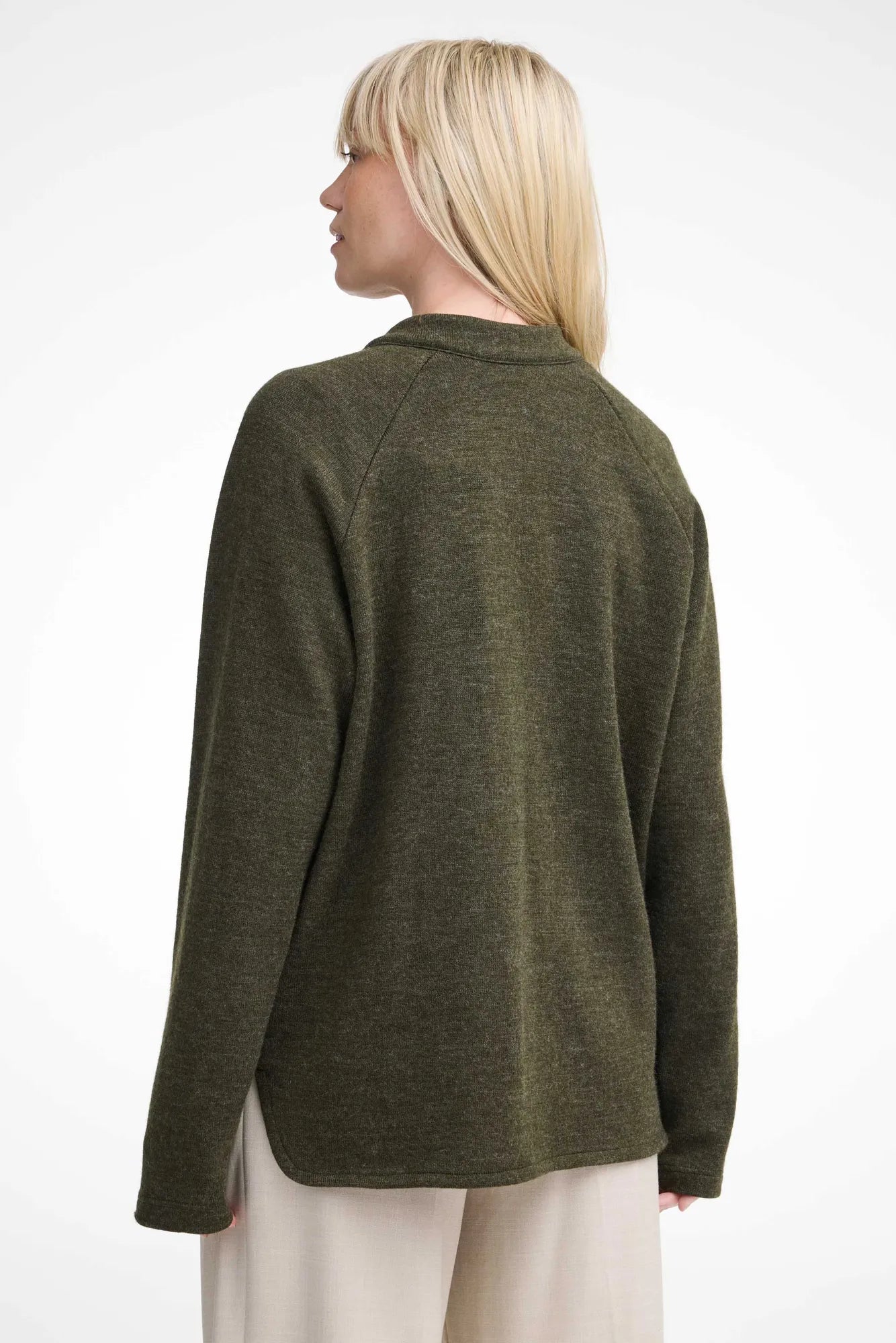 Ivanhoe Sibbarp Strickjacke Loden Green 350g/m² Merino