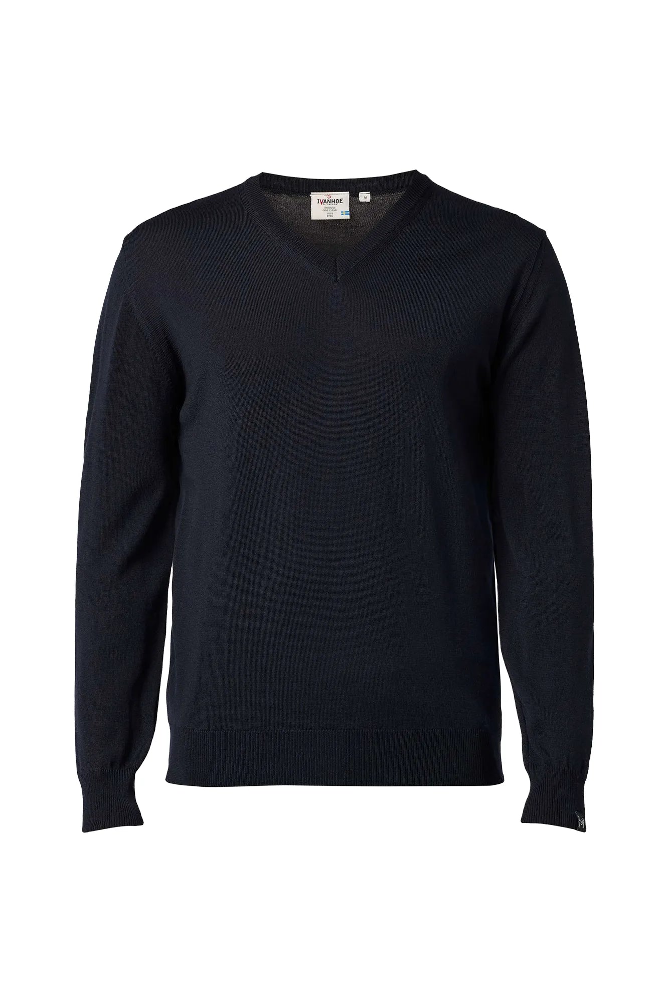 Ivanhoe Merino V-Neck Male Herren Wollpullover Navy Gr. L