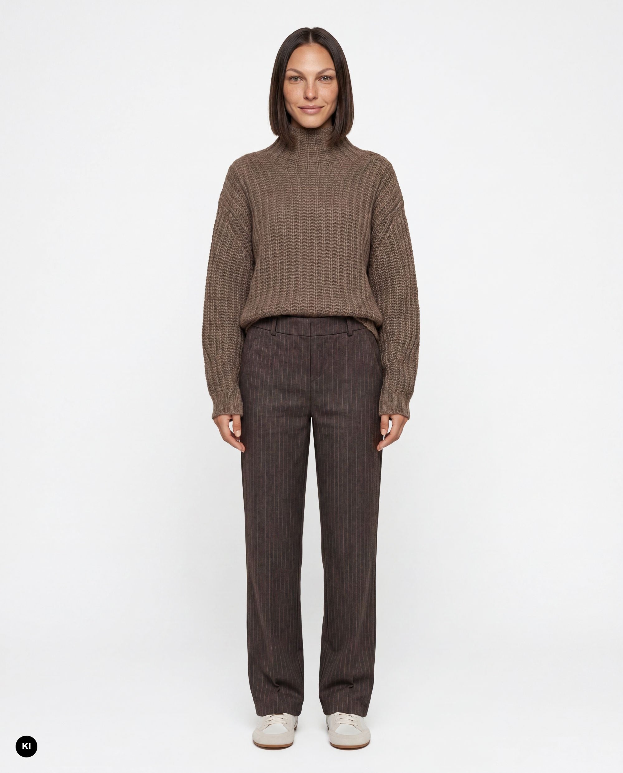 Stehmann Fenja Culotte americano Straight Fit Pinstripes