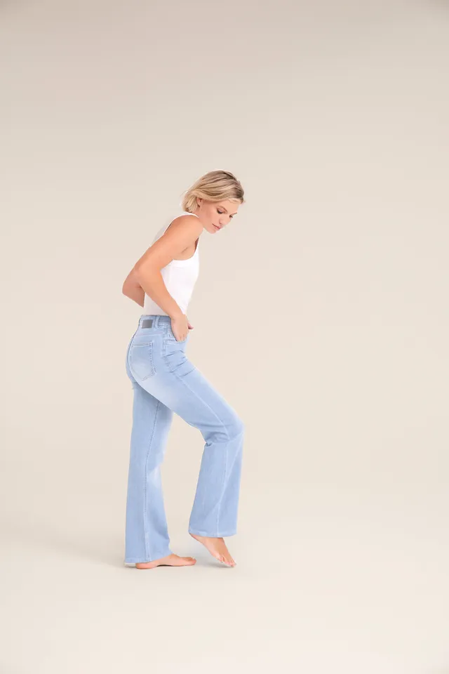 Stehmann Mellina Flared 5-Pocket Jeans Ice Blue