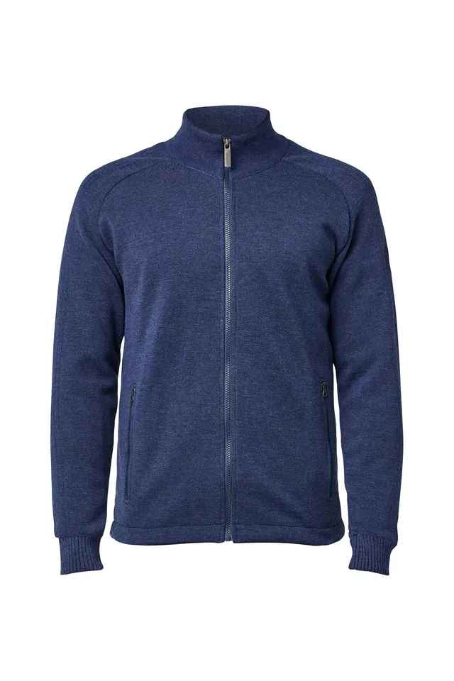 Ivanhoe Henry Full Zip WB Windbreaker Steelblue 100% Merino