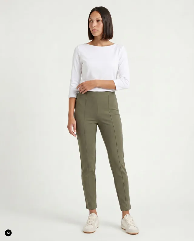 Stehmann Iselle 7/8-Hose Slim Fit sage Thermojersey