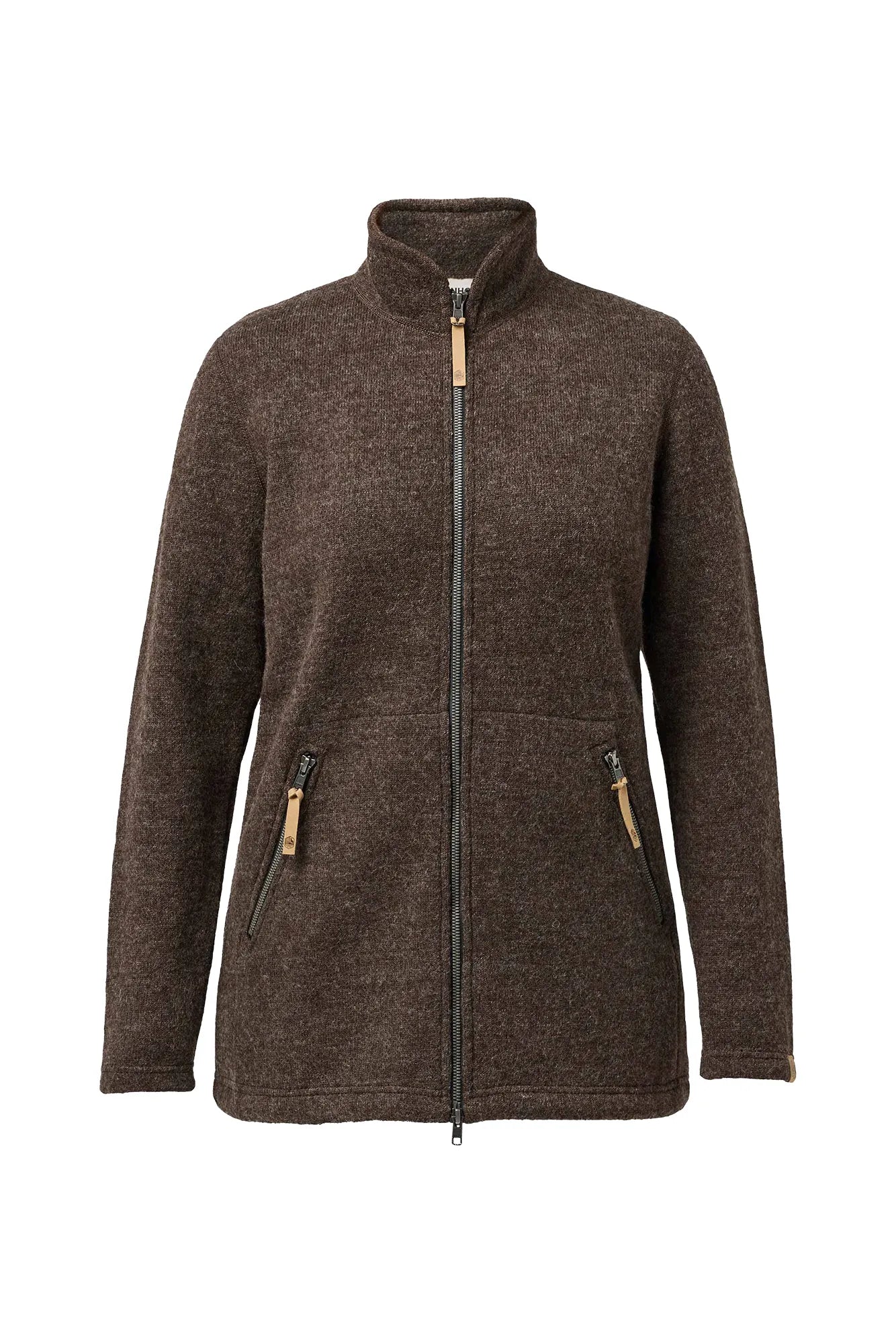 Ivanhoe NLS Twig Long Wollpullover Chocolate Gr. 40 Filzwolle