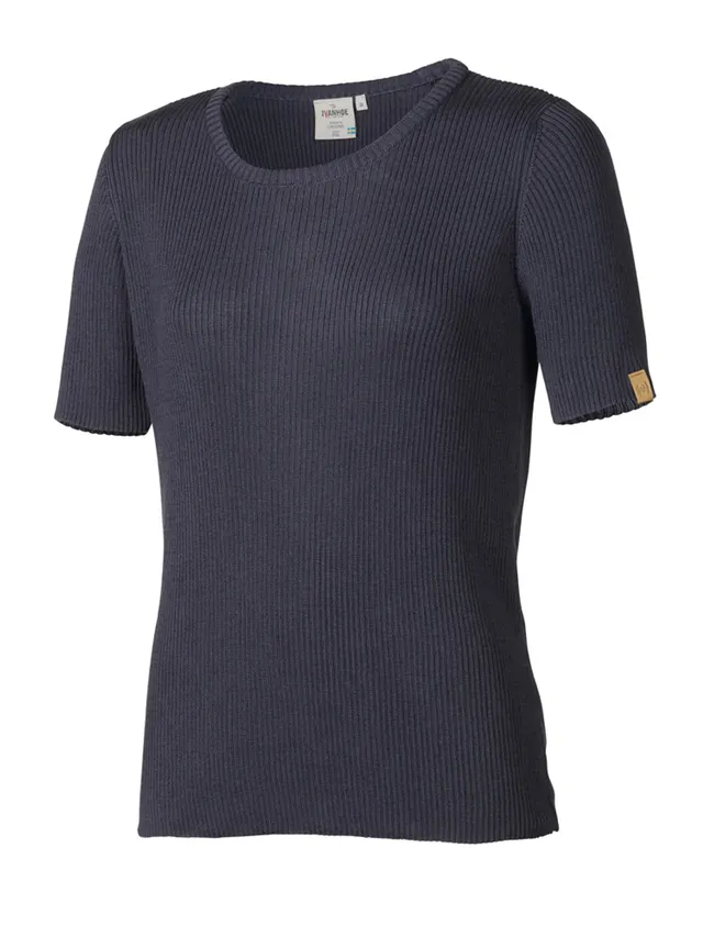 Ivanhoe GY Tilly T-Shirt Navy Gr. 38 Lyocell Rib Top