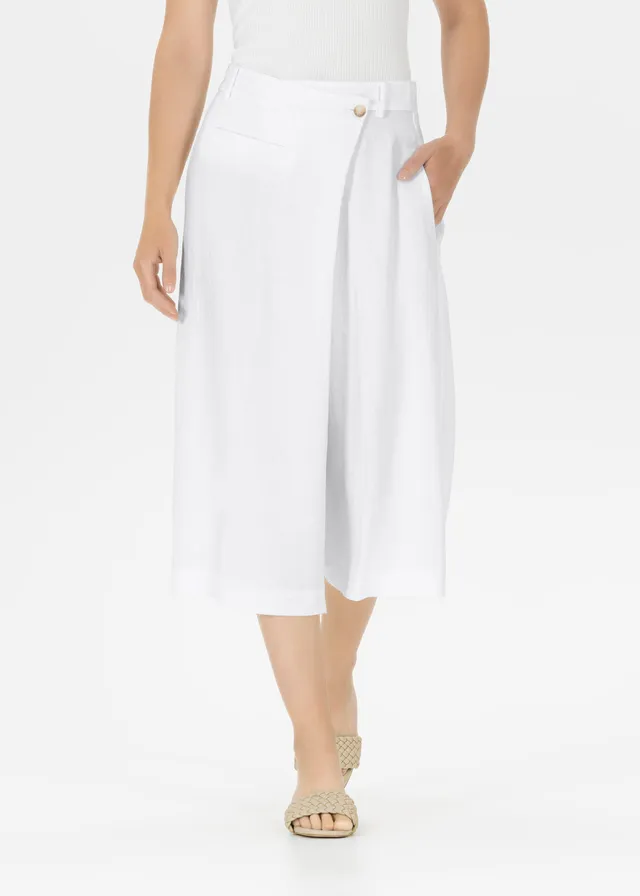 Stehmann Fedra Hose weiß Chic Linen Sommer