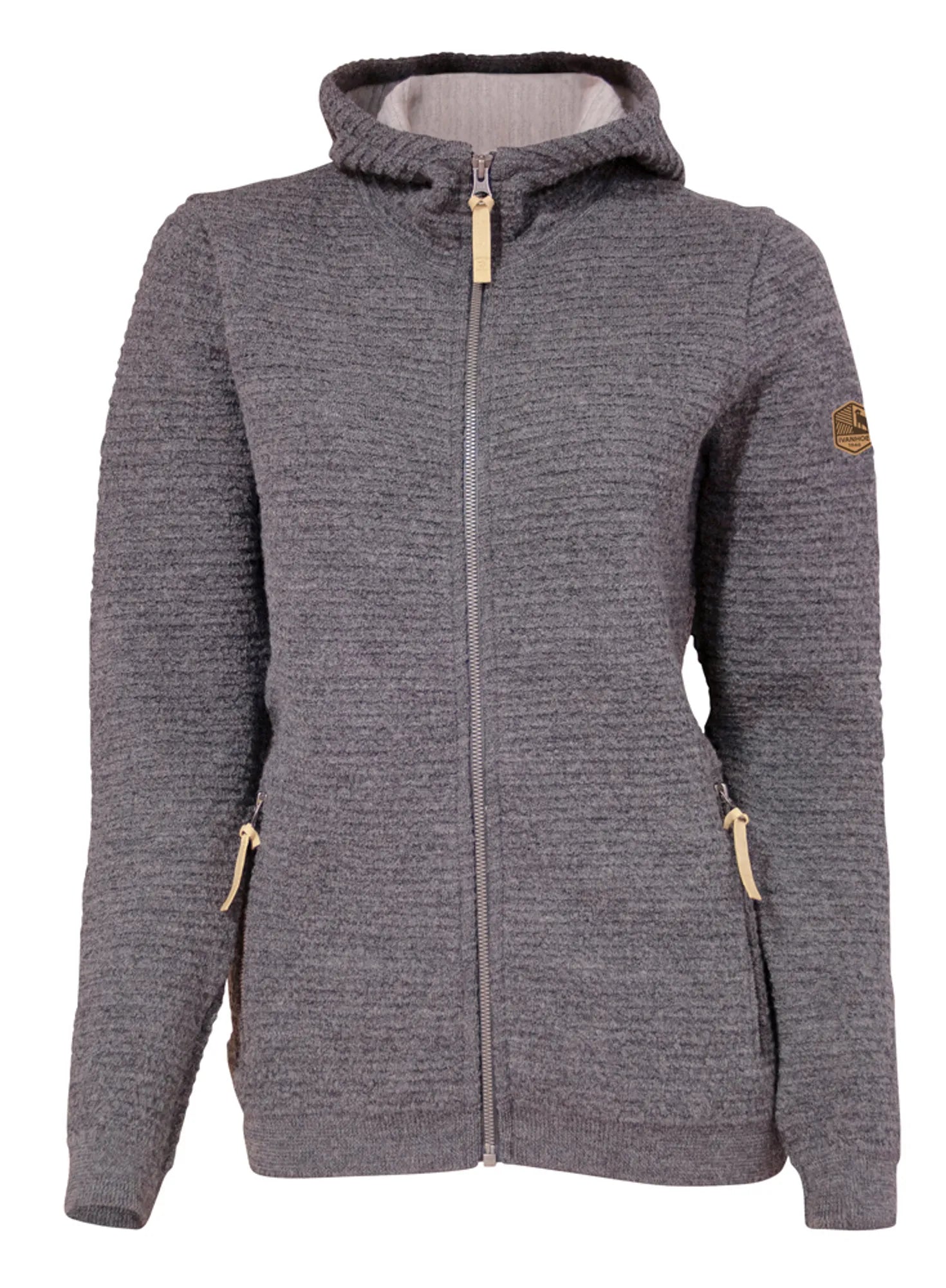 Ivanhoe Morel Hood Female Hoodie Grau Wolle